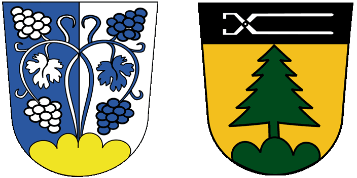 Wappen der Gemeide Markt Donaustauf und der Gemeinde Altenthann