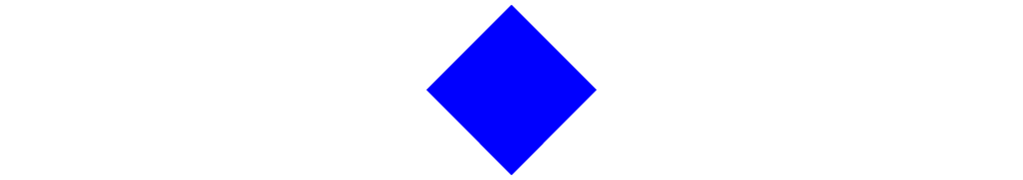 auf die Spitze gestelltes Quadrat in einem weißen Feld für Rundwanderungen, die keinen Anschluss an das übrige Markierungsnetz haben